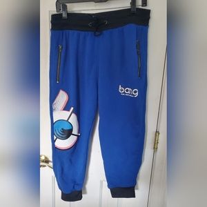 Bang Revolution Fuel Your Destiny Blue  Sweat Pants Size L
